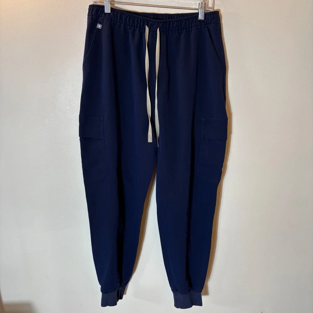 FIGS Mens Tansen Technical Collection Navy Blue‎ Scrub Jogger Pants Size Large
